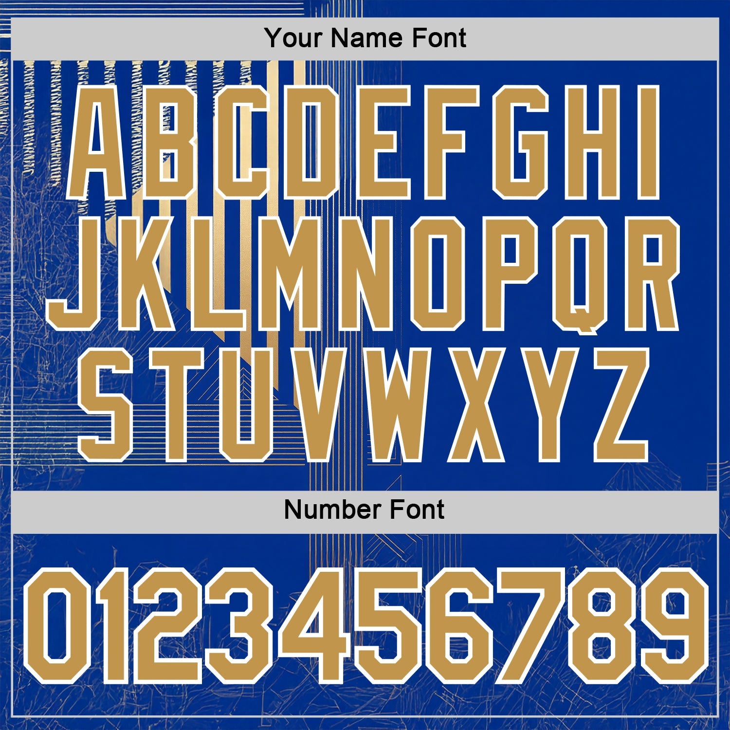 Custom Blue Old Gold-White 3D Pattern Design Brazil Stripe Sportswear Performance T-Shirt view 4