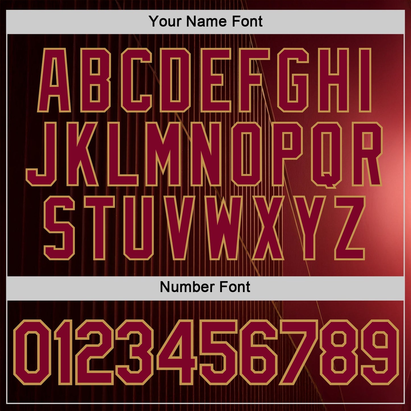 Custom Red Maroon-Old Gold 3D Pattern Design Gradient Stripe Sportswear Performance T-Shirt view 4