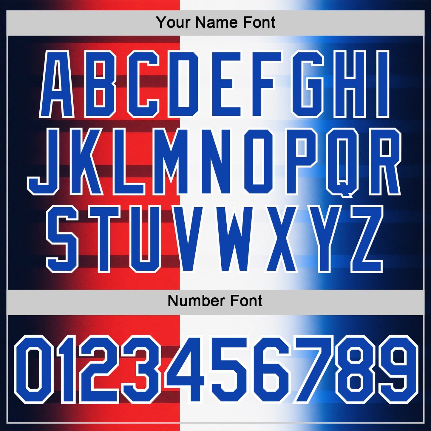 Custom White Thunder Blue-Red 3D Pattern Design USA Gradient Sportswear Performance T-Shirt view 4