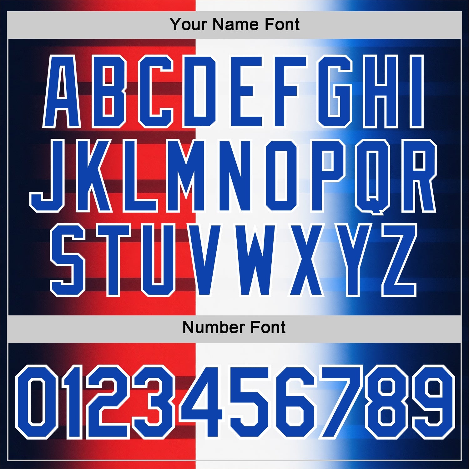 Custom White Thunder Blue-Red 3D Pattern Design USA Gradient Sportswear Performance T-Shirt view 4