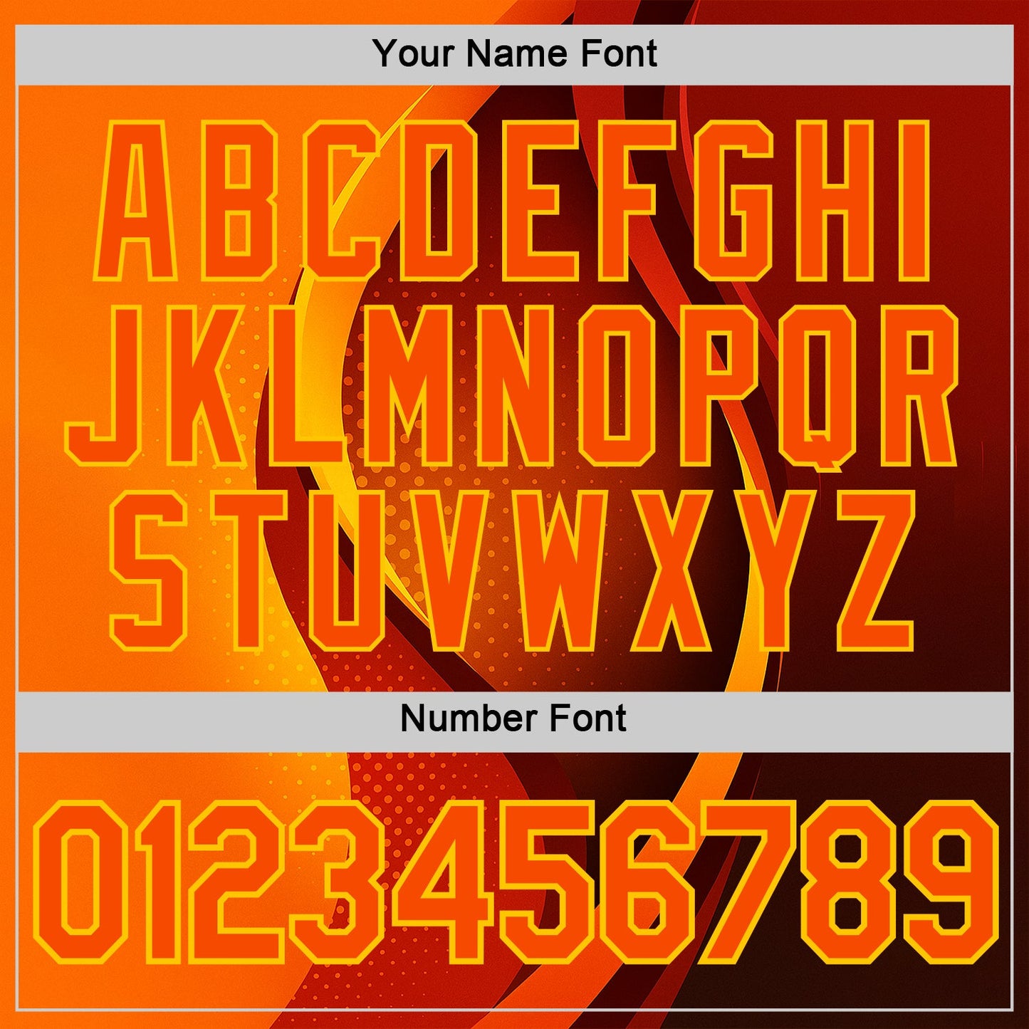 Custom Orange Yellow 3D Pattern Design Gradient Sportswear Performance T-Shirt view 4