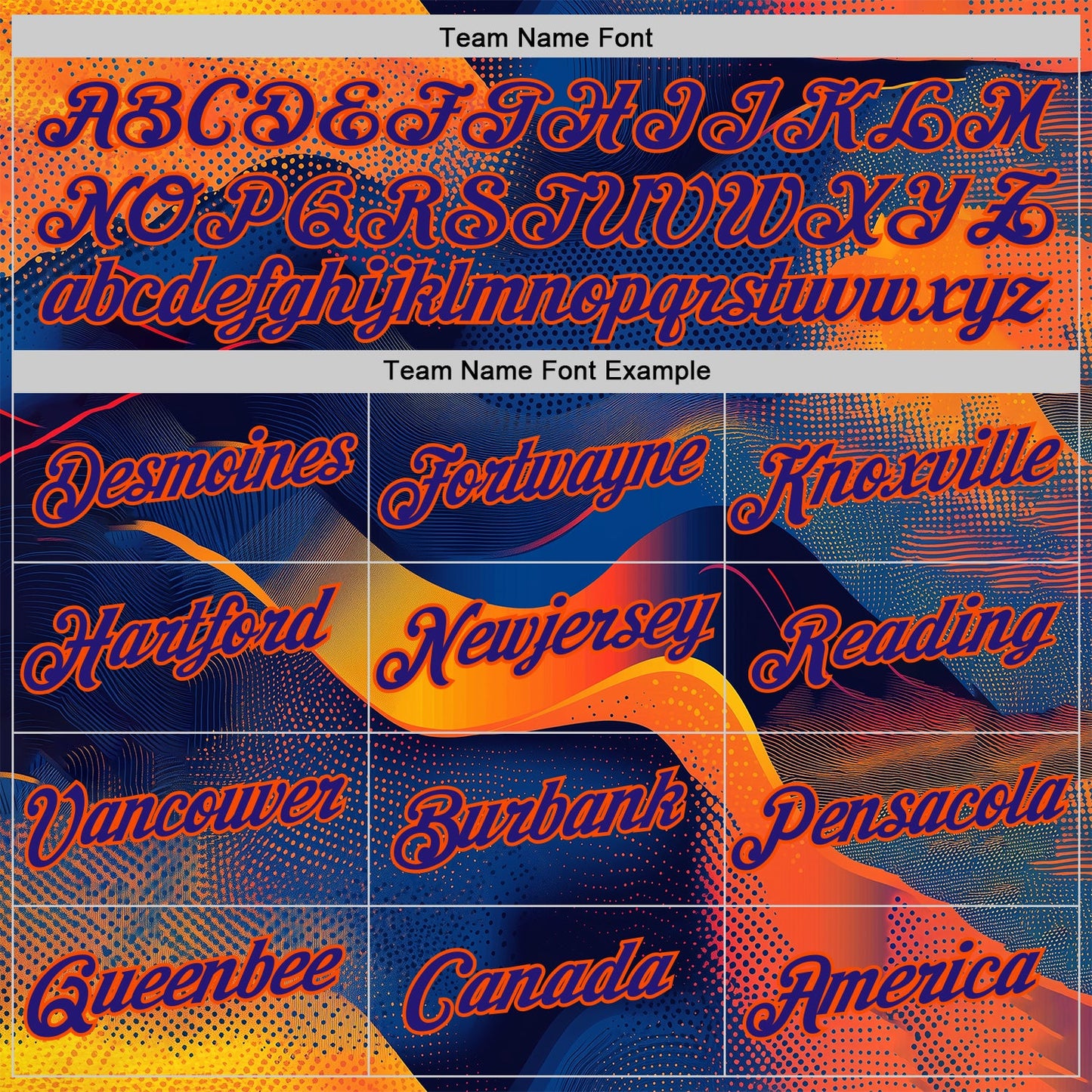 Custom Orange Dark Purple-Blue 3D Pattern Design Gradient Sportswear Performance T-Shirt view 3