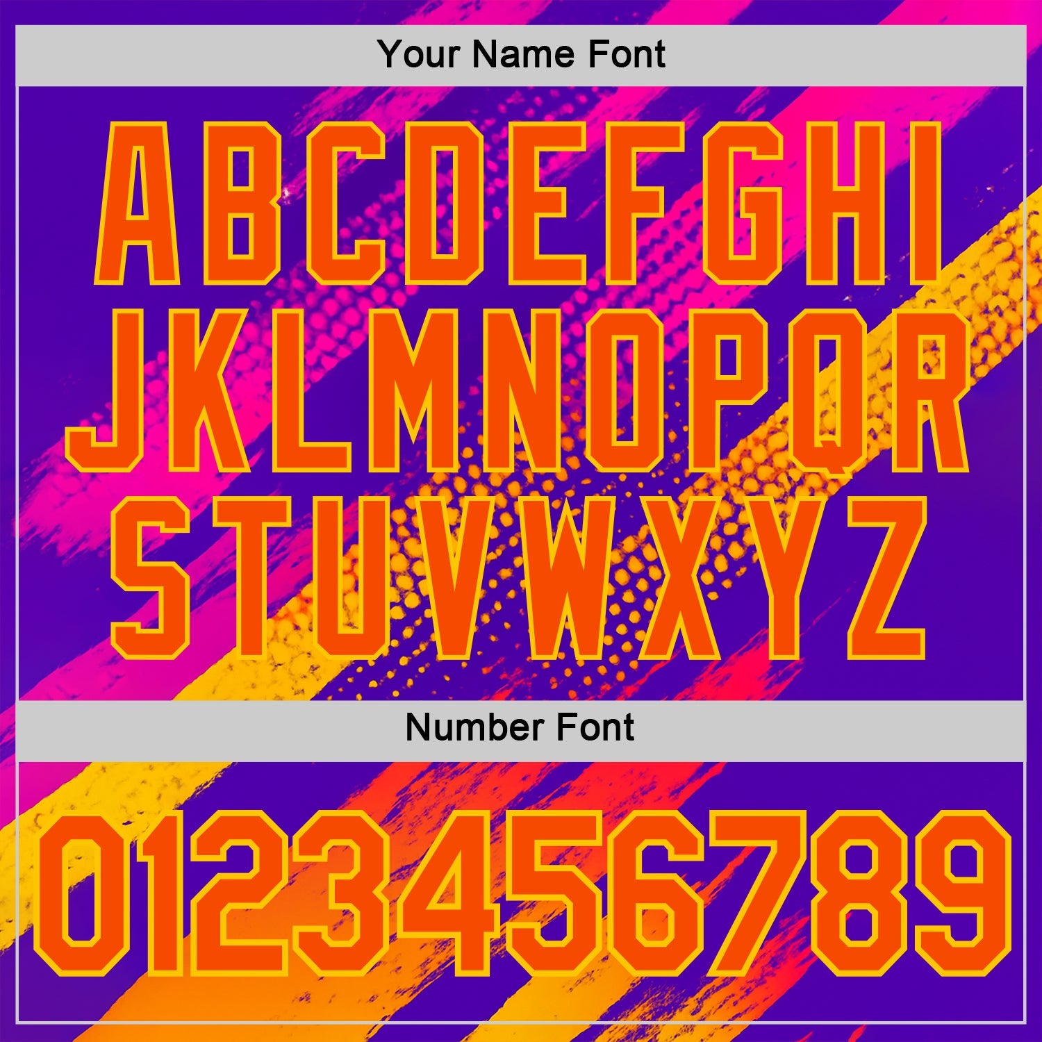 Custom Purple Orange-Yellow 3D Pattern Design Splash Sportswear Performance T-Shirt view 4
