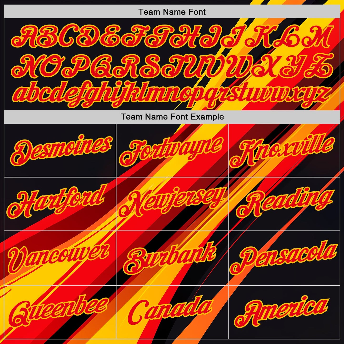 Custom Black Fire Red-Yellow 3D Pattern Design Line Sportswear Performance T-Shirt view 3