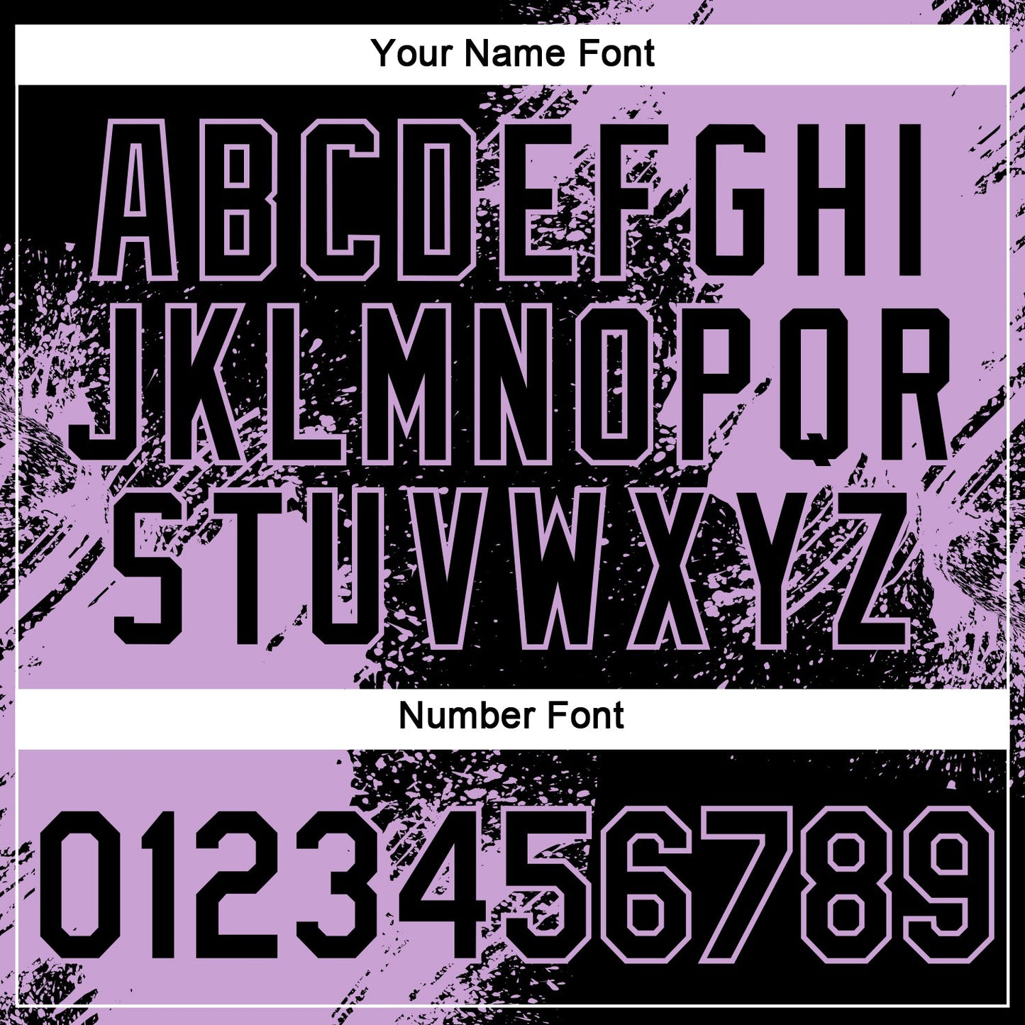 Custom Black Light Purple 3D Pattern Design Abstract Brush Stroke Performance T-Shirt view 4