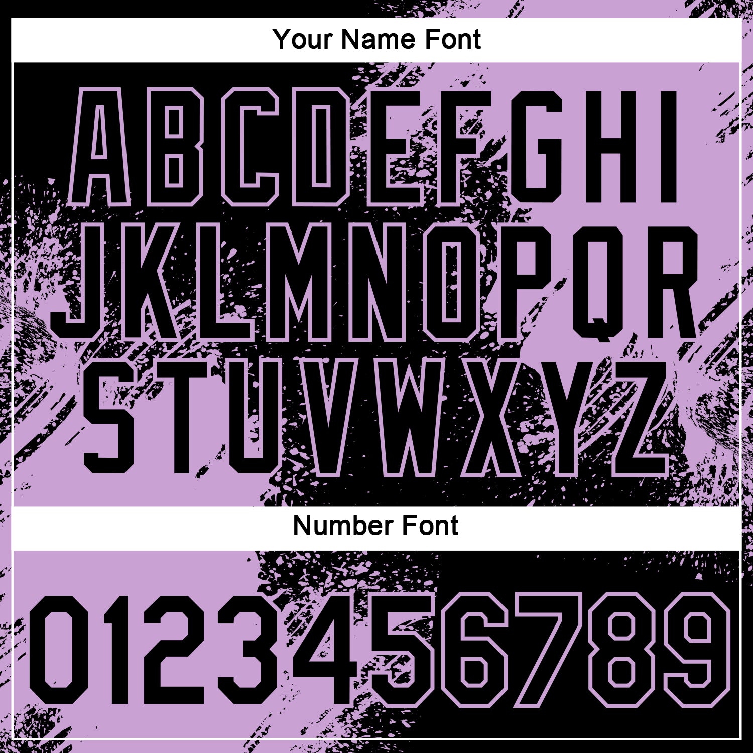 Custom Black Light Purple 3D Pattern Design Abstract Brush Stroke Performance T-Shirt view 4