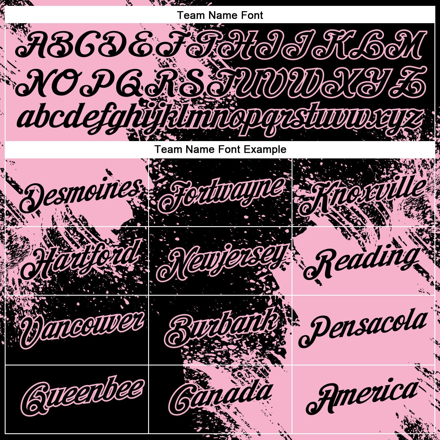 Custom Black Light Pink 3D Pattern Design Abstract Brush Stroke Performance T-Shirt view 3