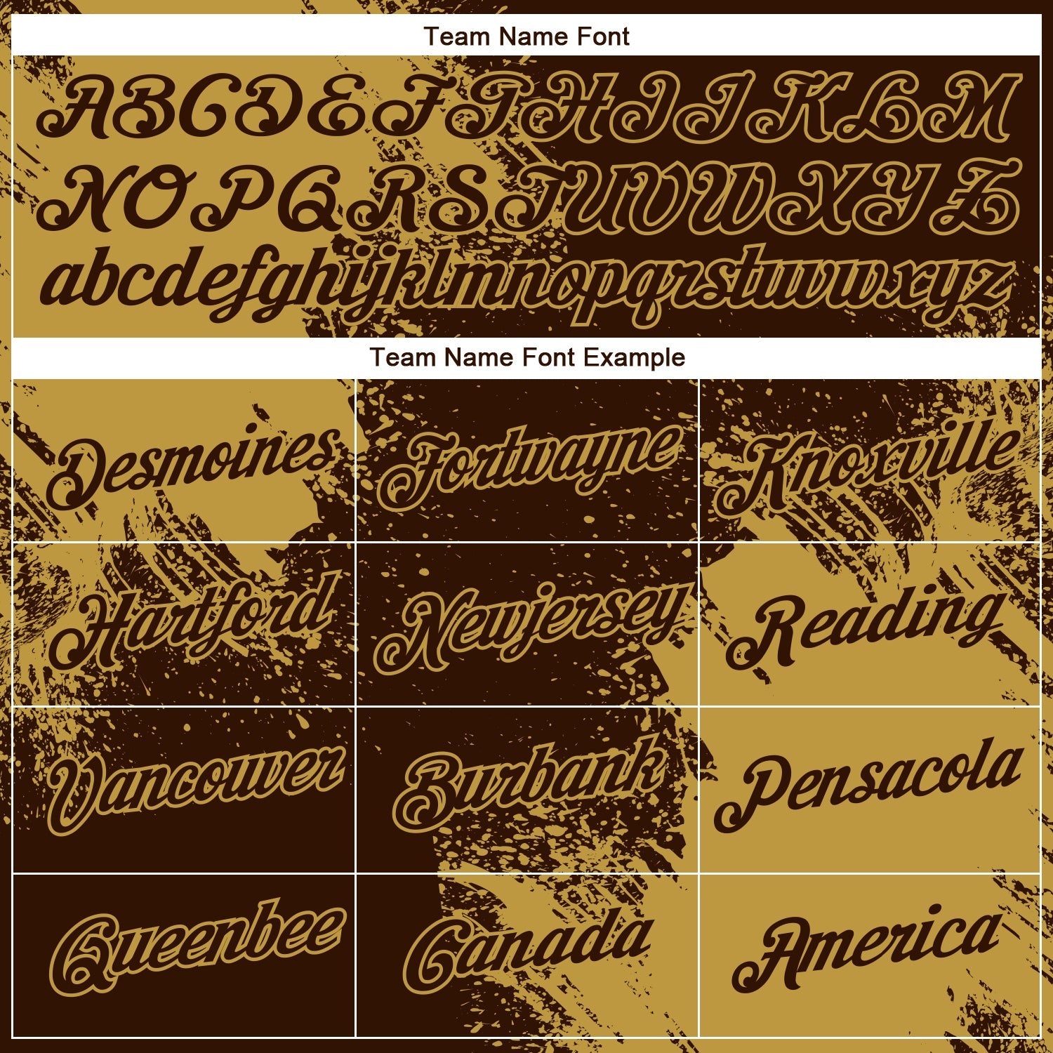 Custom Brown Old Gold 3D Pattern Design Abstract Brush Stroke Performance T-Shirt view 3