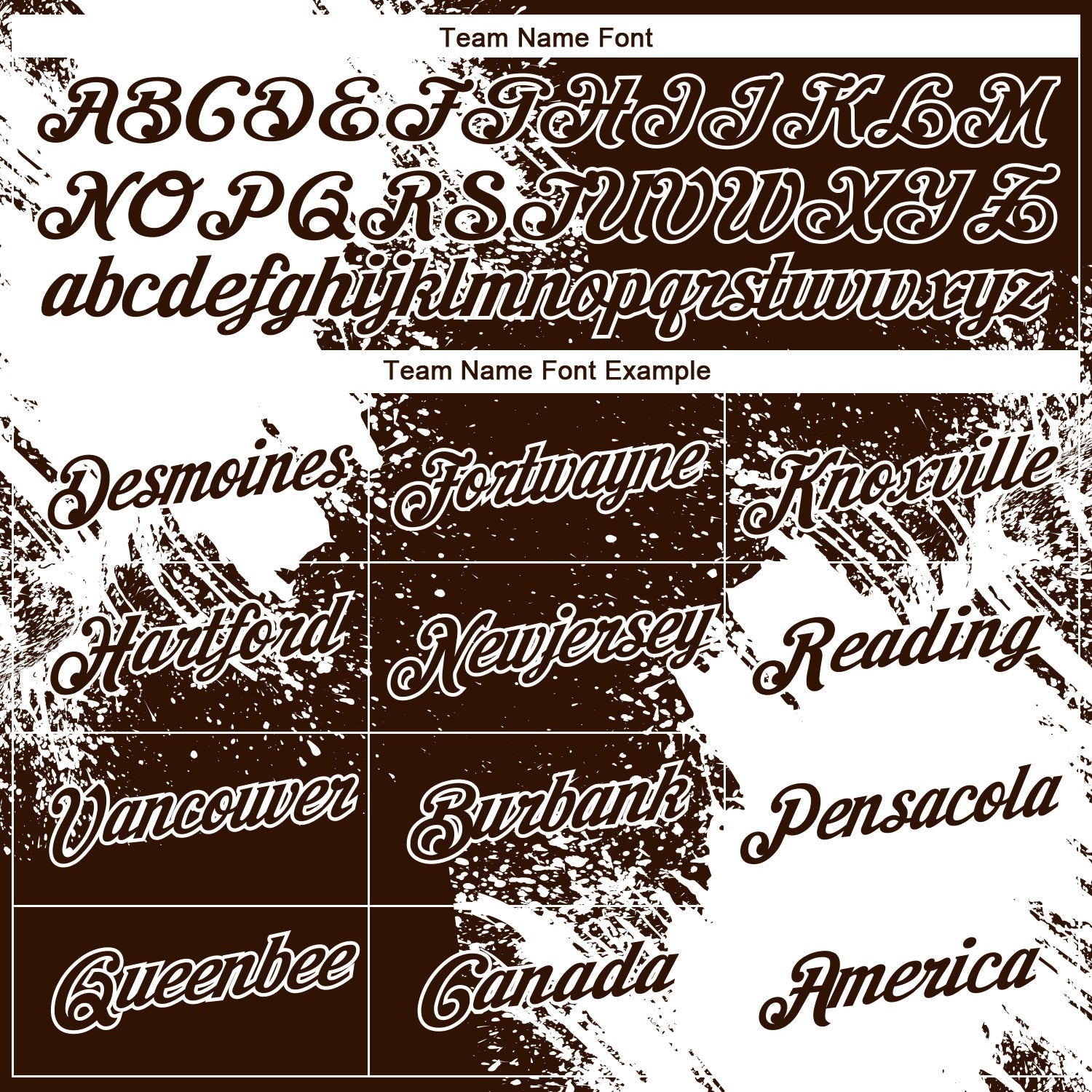 Custom Brown White 3D Pattern Design Abstract Brush Stroke Performance T-Shirt view 3