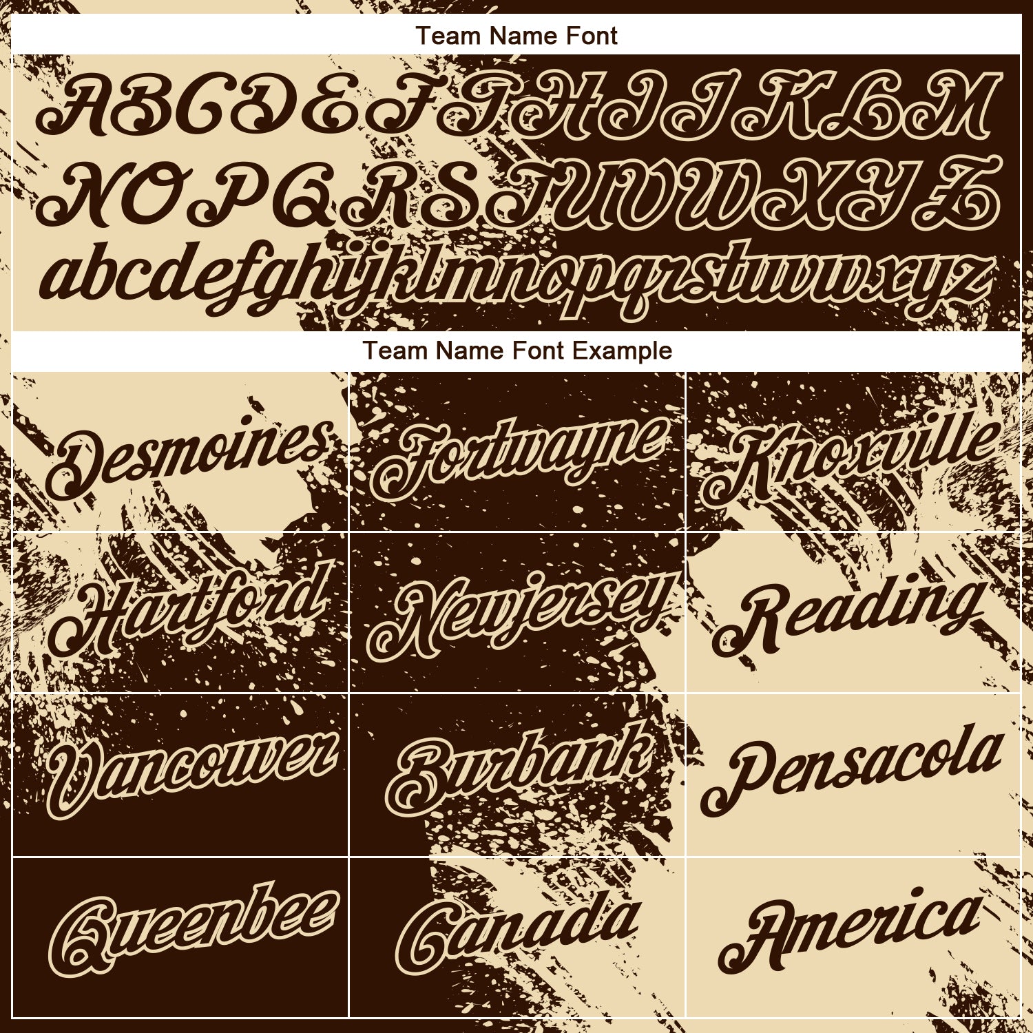 Custom Brown Cream 3D Pattern Design Abstract Brush Stroke Performance T-Shirt view 3