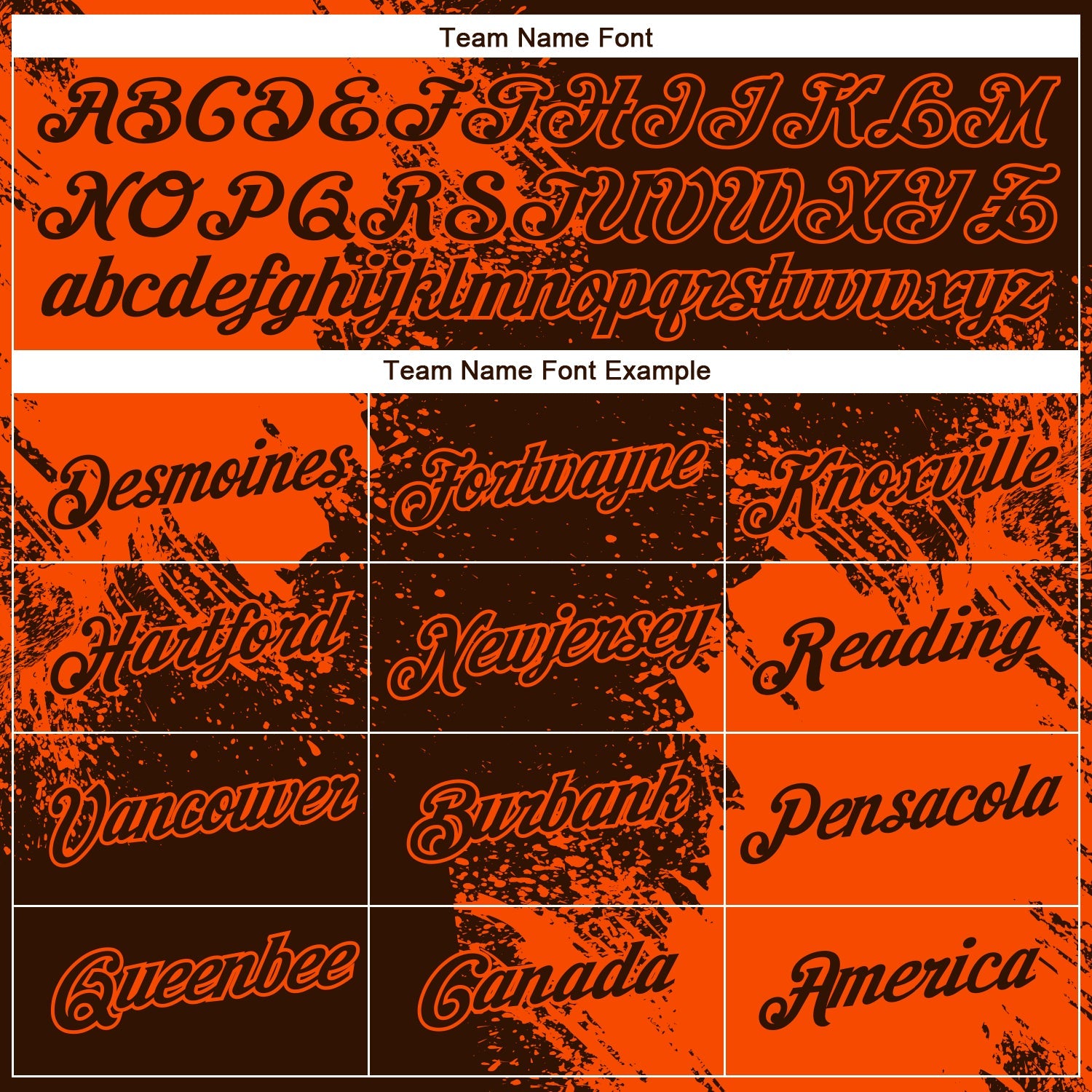 Custom Brown Orange 3D Pattern Design Abstract Brush Stroke Performance T-Shirt view 3