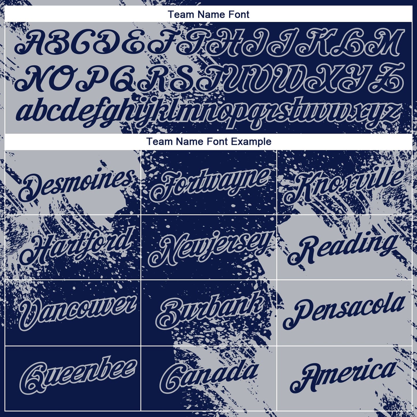 Custom Navy Gray 3D Pattern Design Abstract Brush Stroke Performance T-Shirt view 3