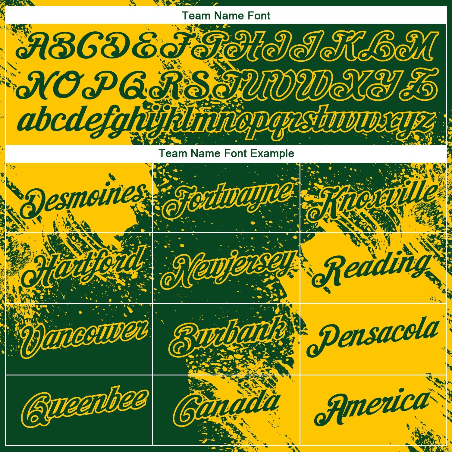Custom Green Yellow 3D Pattern Design Abstract Brush Stroke Performance T-Shirt view 3