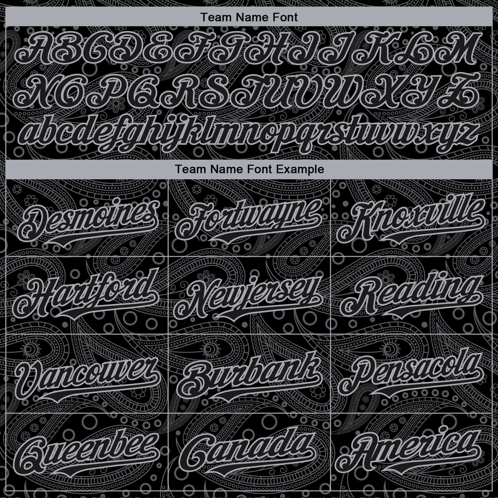 Custom Black Gray Rave Party Ethnic Paisley Bandana Authentic Baseball Jersey view 4
