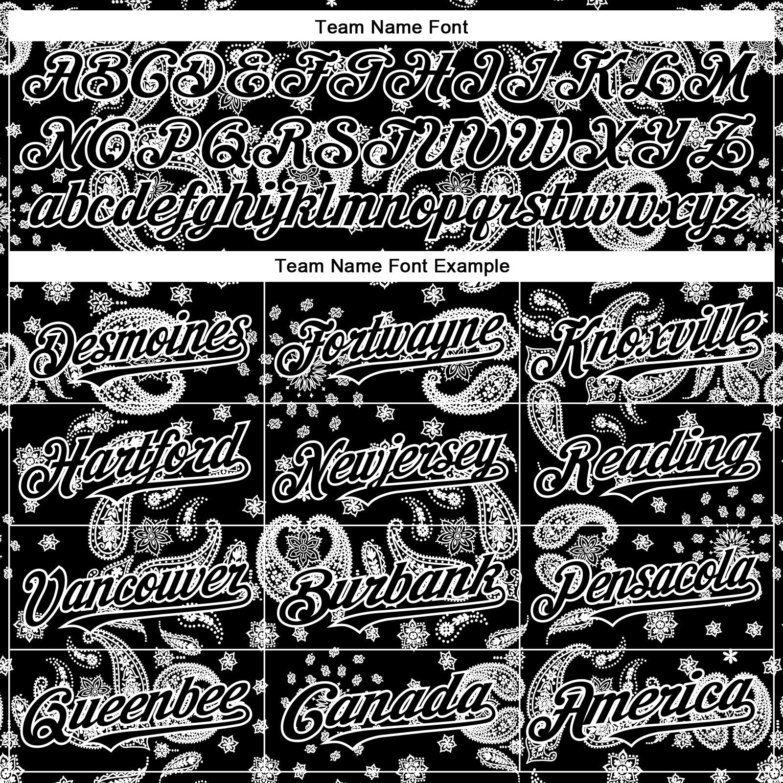 Custom Black White Rave Party Ethnic Paisley Bandana Authentic Baseball Jersey view 4