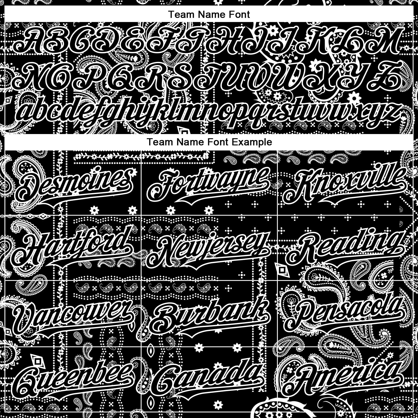 Custom Black White Rave Party Ethnic Paisley Bandana Authentic Baseball Jersey view 4