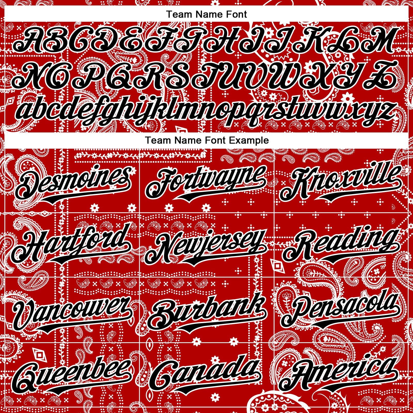 Custom Red Black-White Rave Party Ethnic Paisley Bandana Authentic Baseball Jersey view 4