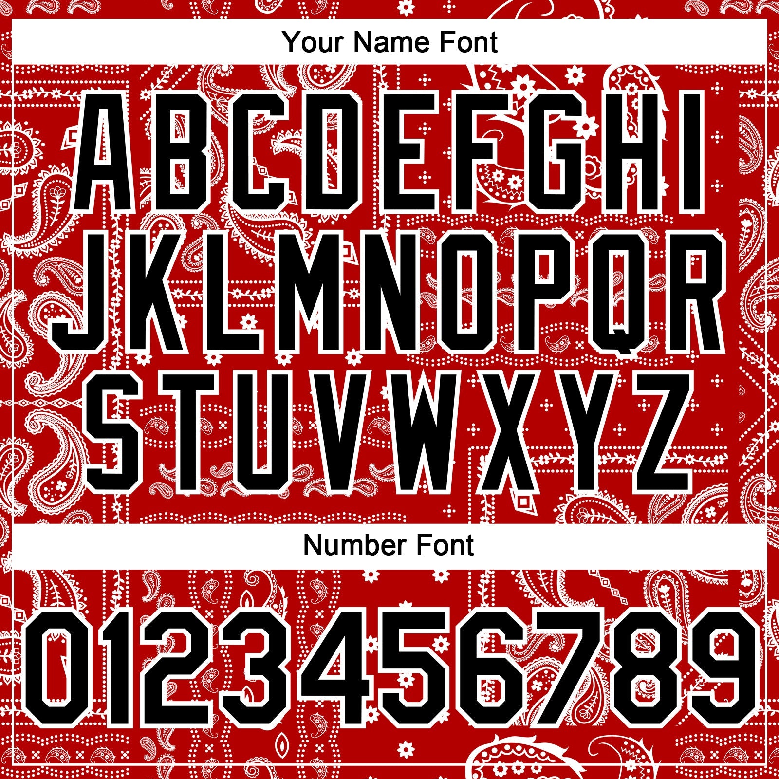 Custom Red Black-White Rave Party Ethnic Paisley Bandana Authentic Baseball Jersey view 5