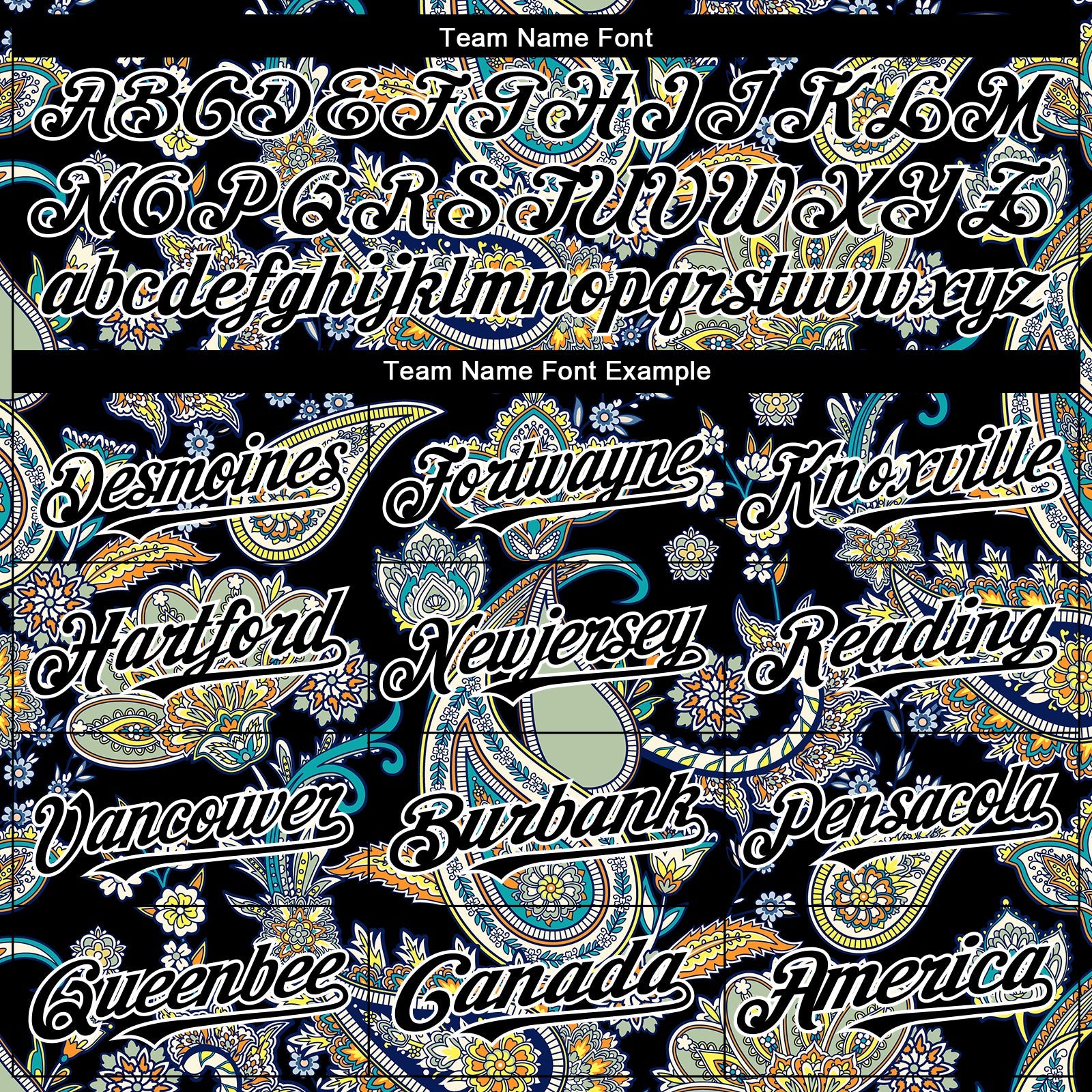 Custom Black White Rave Party Ethnic Paisley Bandana Authentic Baseball Jersey view 4
