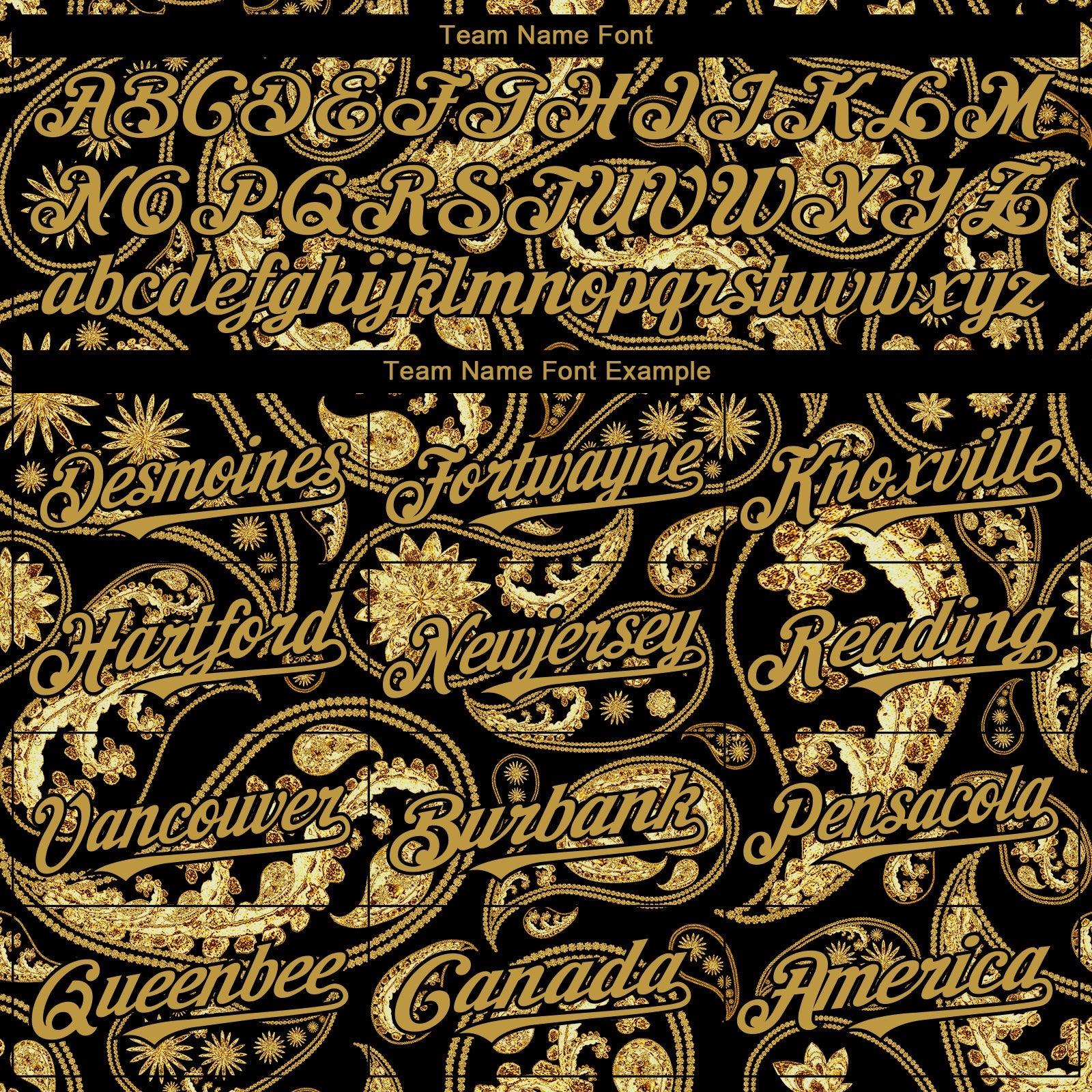 Custom Black Old Gold Rave Party Ethnic Paisley Bandana Authentic Baseball Jersey view 4