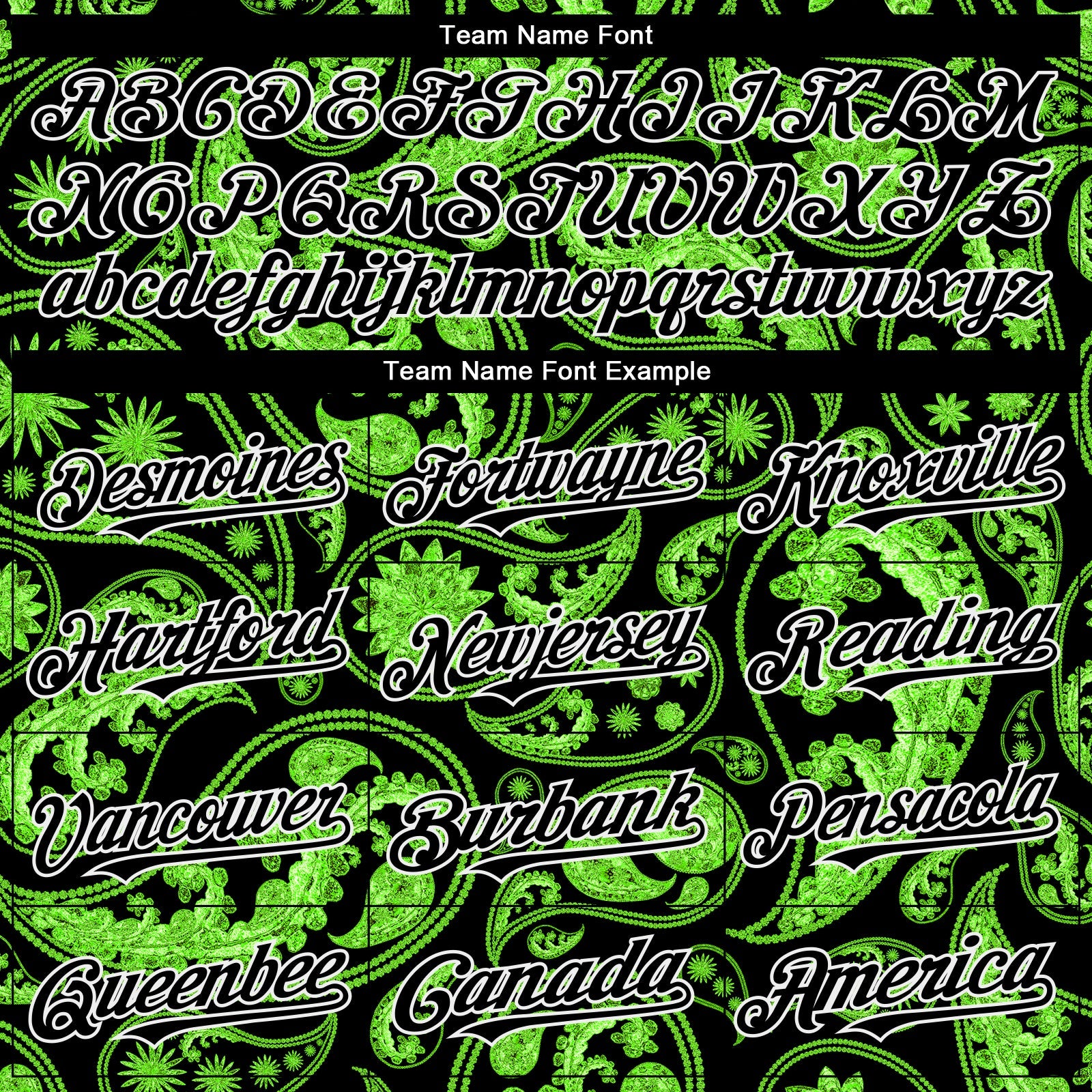 Custom Black Green-White Rave Party Ethnic Paisley Bandana Authentic Baseball Jersey view 4