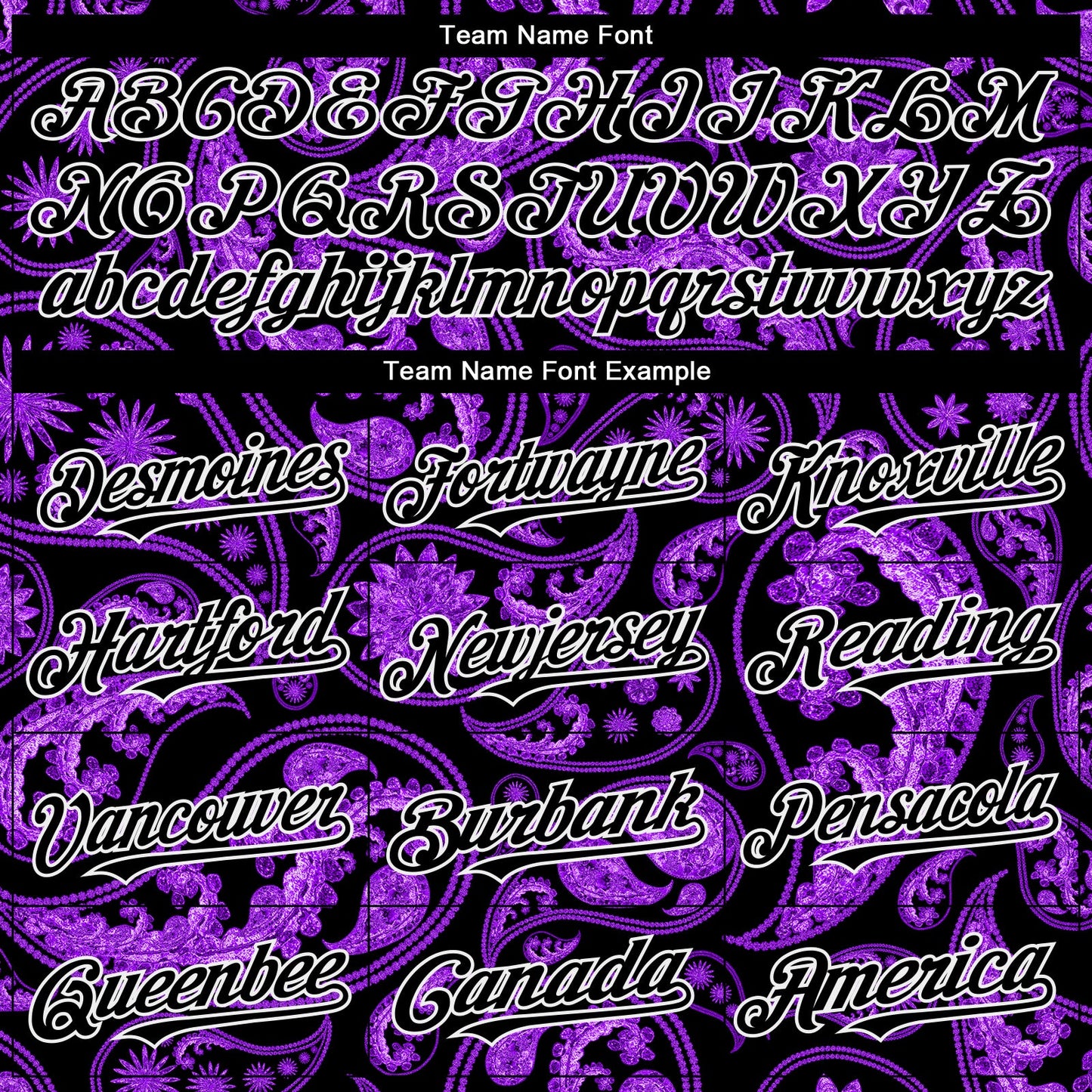 Custom Black Purple-White Rave Party Ethnic Paisley Bandana Authentic Baseball Jersey view 4