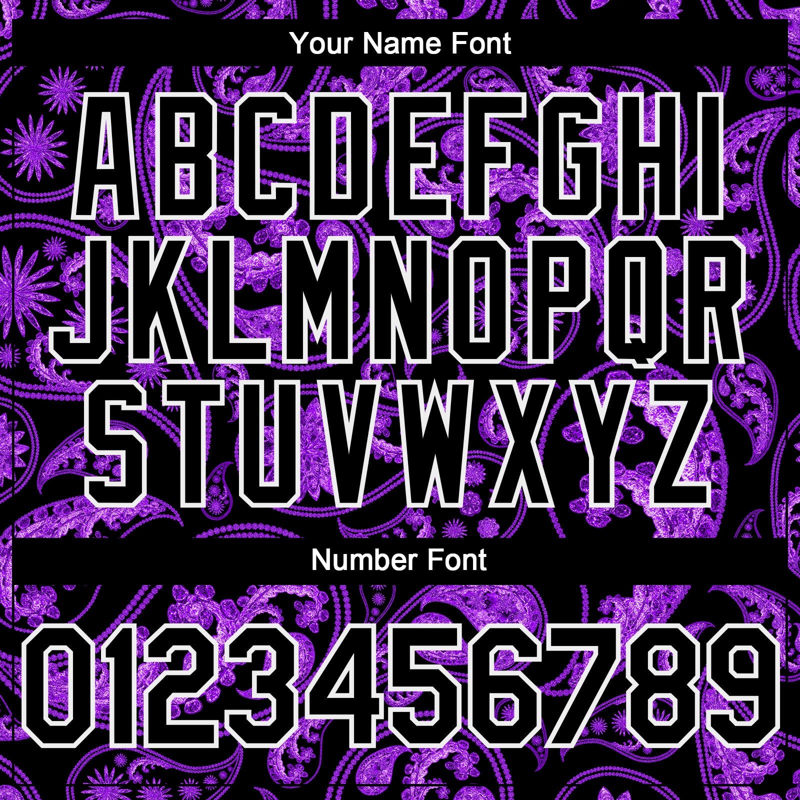 Custom Black Purple-White Rave Party Ethnic Paisley Bandana Authentic Baseball Jersey view 5