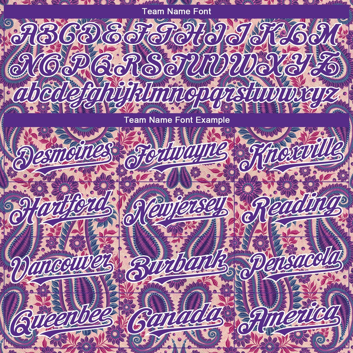 Custom Light Pink Purple-White Rave Party Ethnic Paisley Bandana Authentic Baseball Jersey view 4