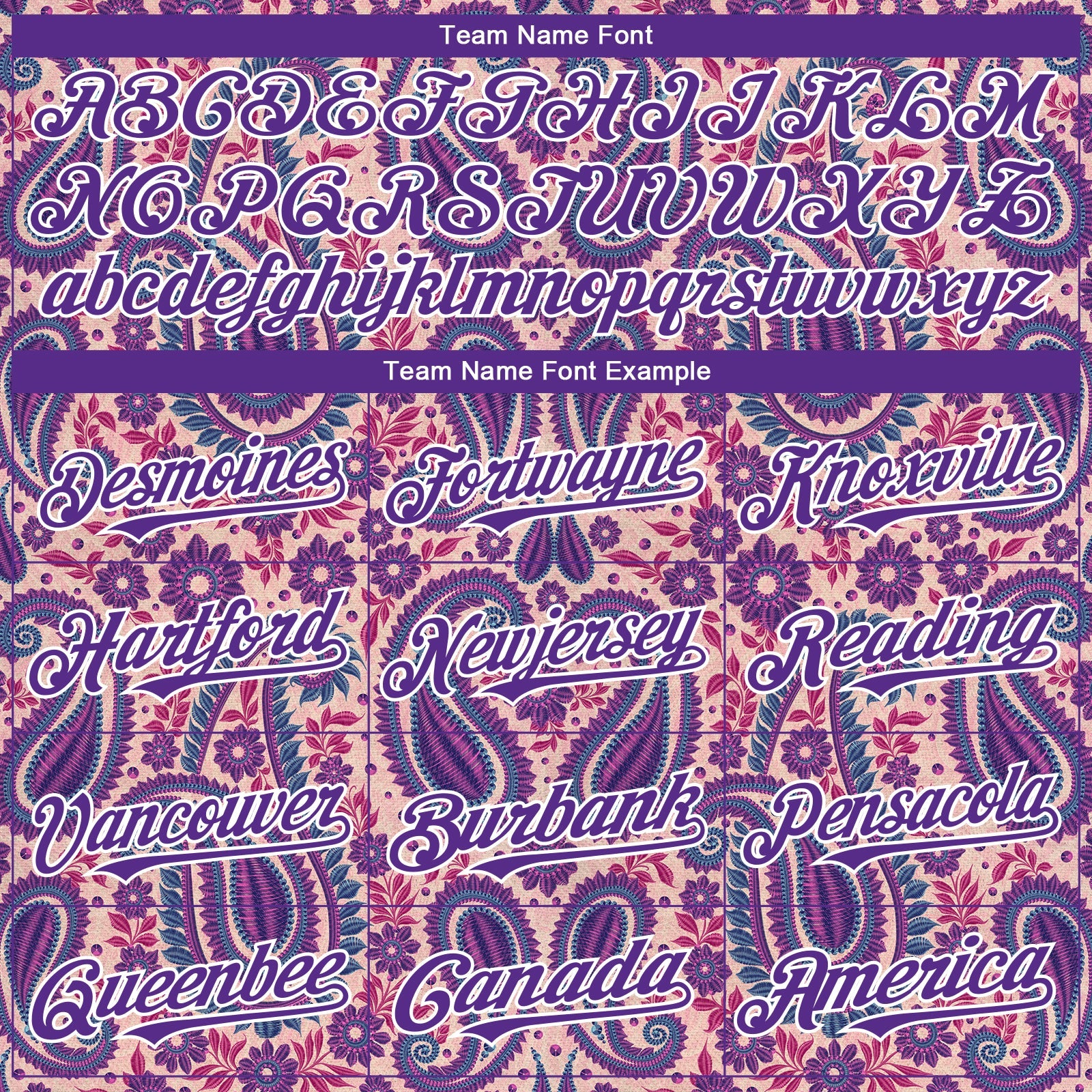 Custom Light Pink Purple-White Rave Party Ethnic Paisley Bandana Authentic Baseball Jersey view 4