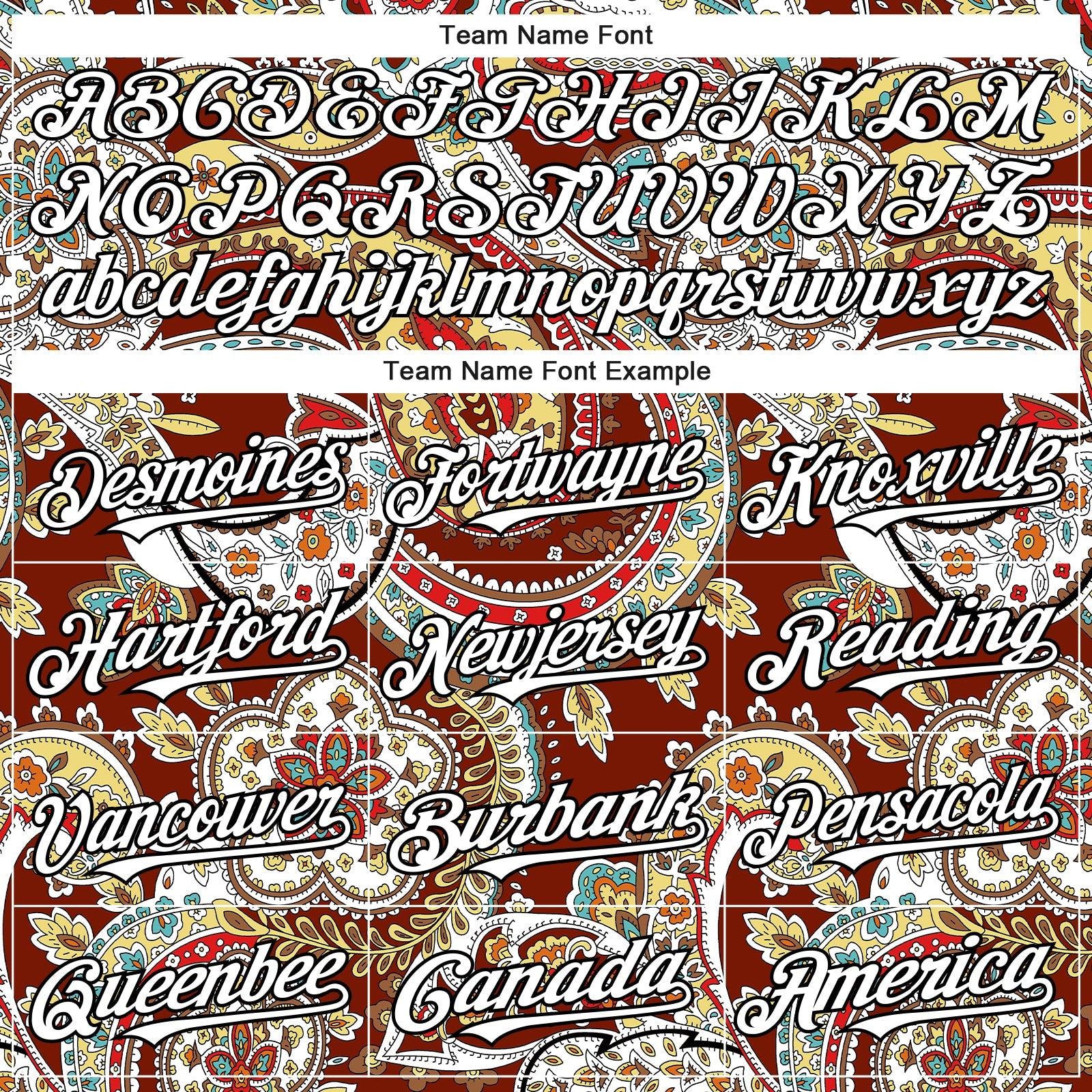 Custom Brown White-Black Rave Party Ethnic Paisley Bandana Authentic Baseball Jersey view 4