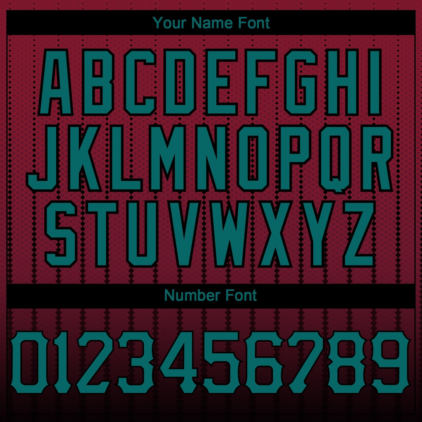 Custom Crimson Teal-Black 3D Pattern Design Gradient Geometric Shape Authentic Baseball Jersey view 5