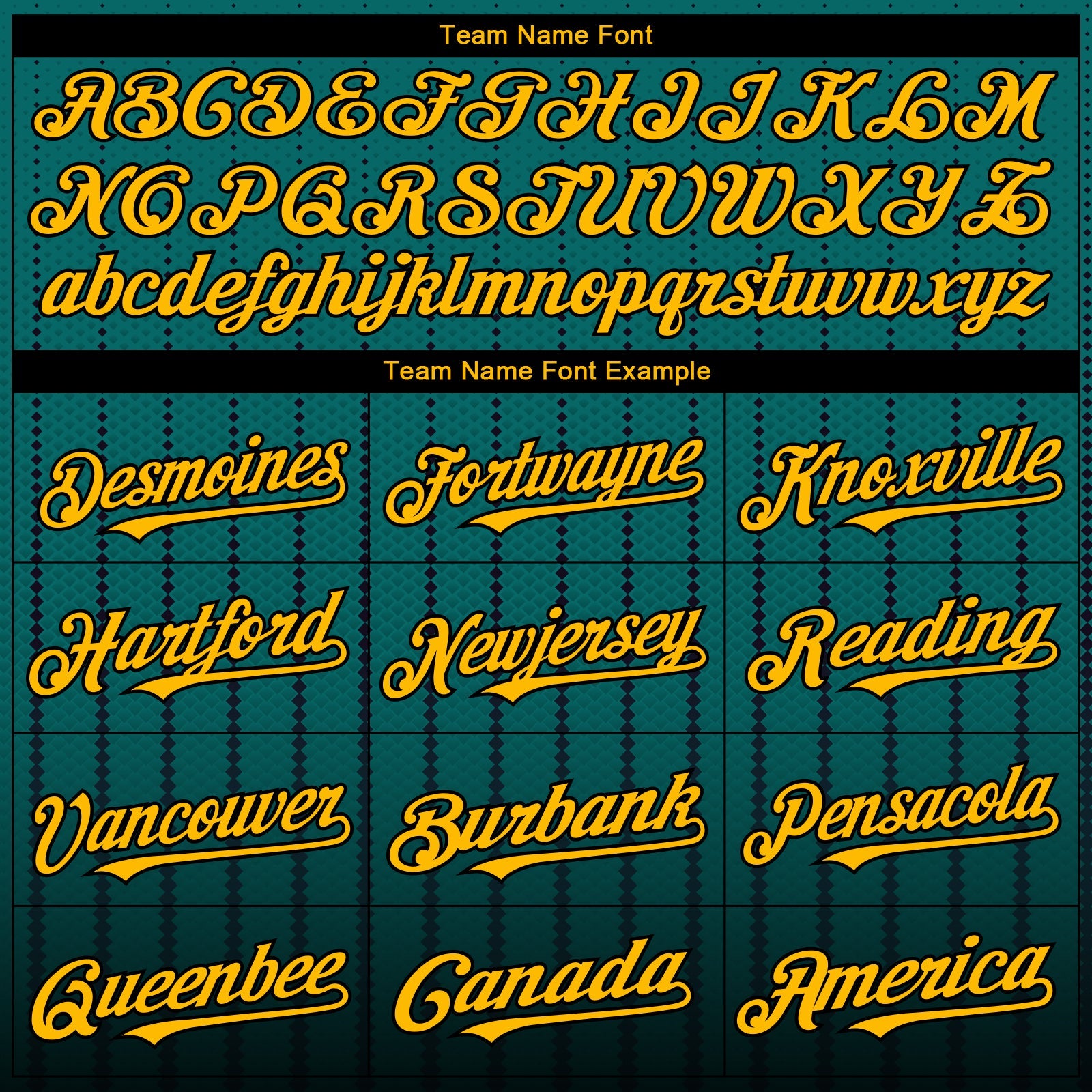 Custom Teal Gold-Black 3D Pattern Design Gradient Geometric Shape Authentic Baseball Jersey view 4