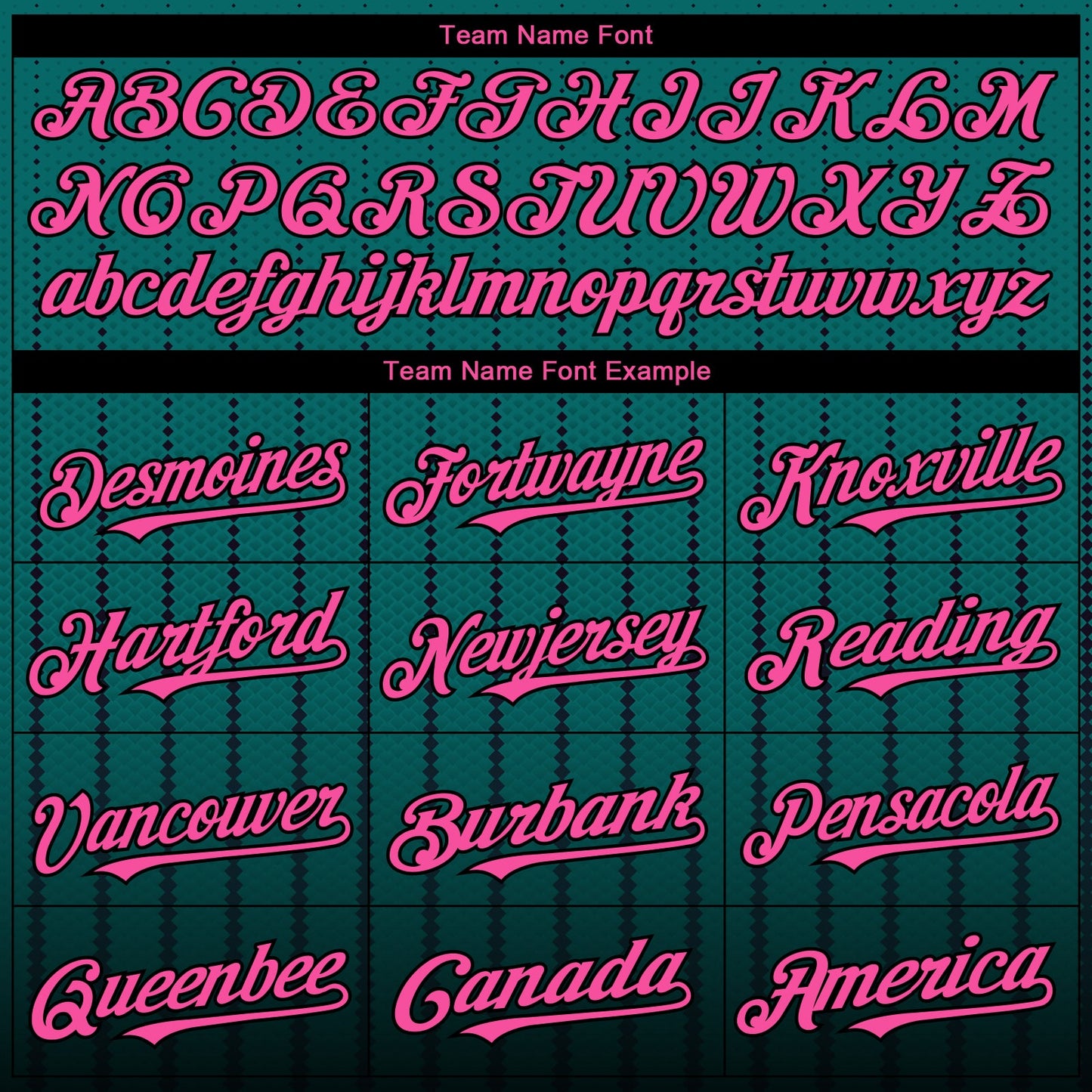 Custom Teal Pink-Black 3D Pattern Design Gradient Geometric Shape Authentic Baseball Jersey view 4