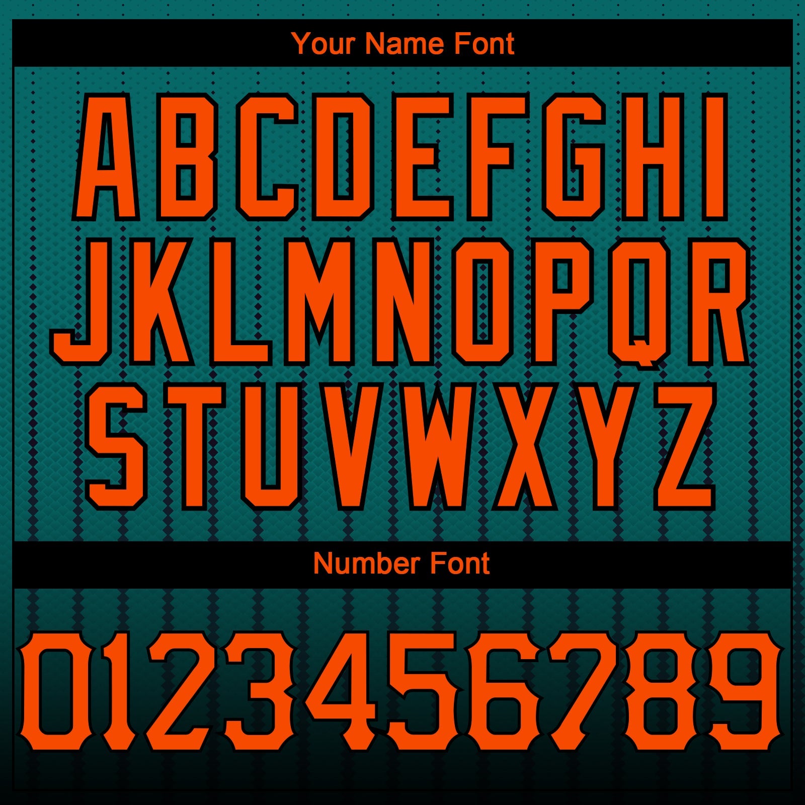 Custom Teal Orange-Black 3D Pattern Design Gradient Geometric Shape Authentic Baseball Jersey view 5