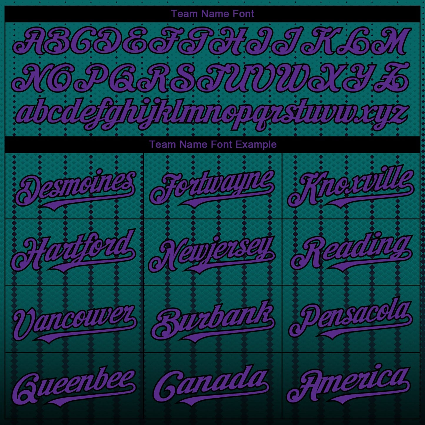 Custom Teal Purple-Black 3D Pattern Design Gradient Geometric Shape Authentic Baseball Jersey view 4