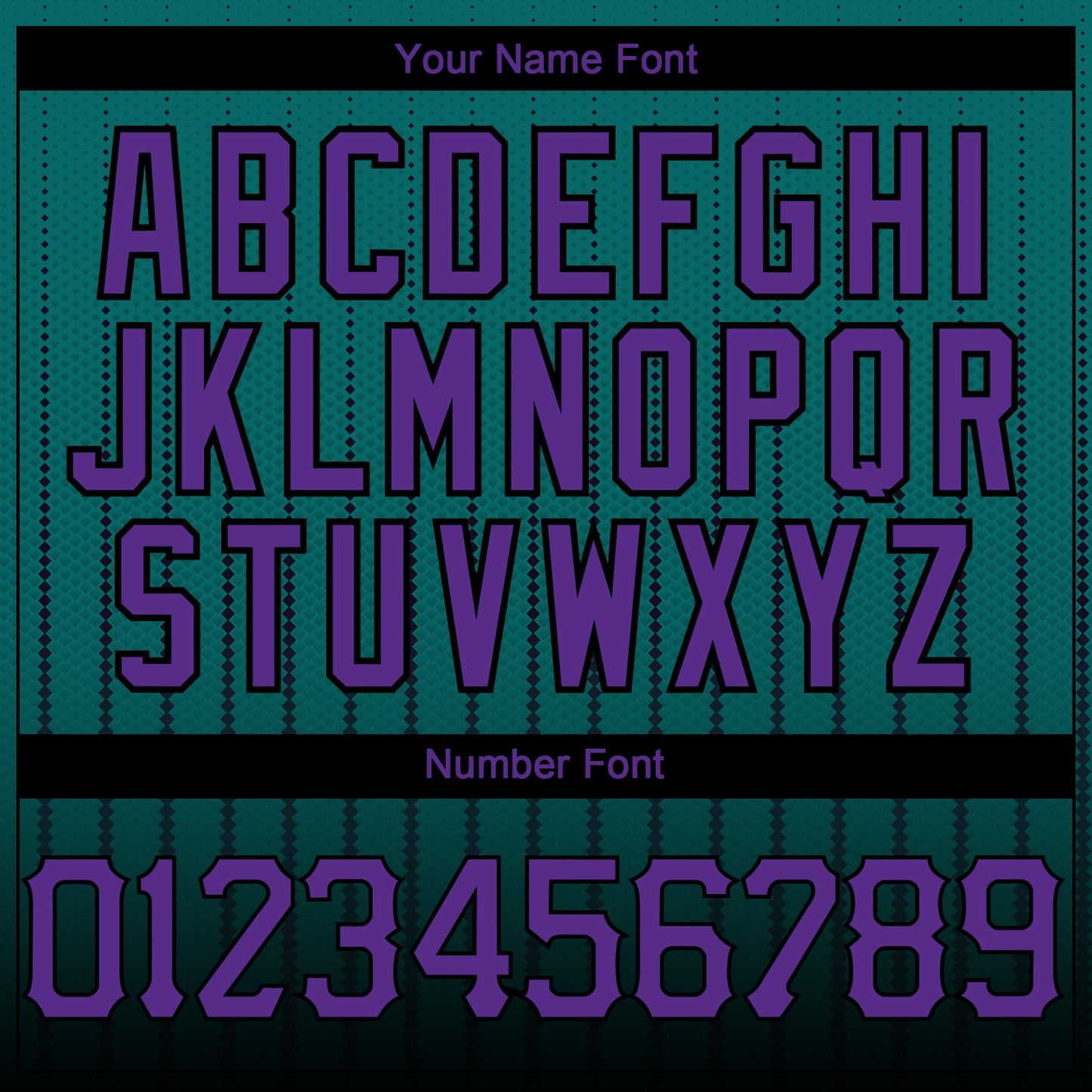Custom Teal Purple-Black 3D Pattern Design Gradient Geometric Shape Authentic Baseball Jersey view 5