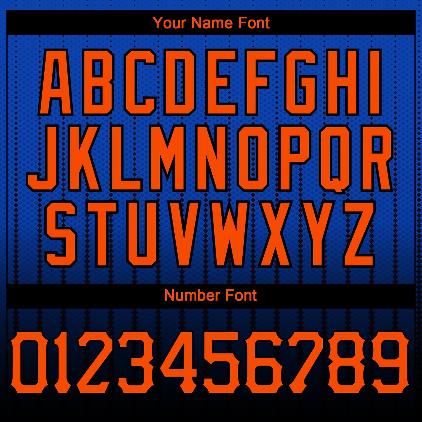 Custom Thunder Blue Orange-Black 3D Pattern Design Gradient Geometric Shape Authentic Baseball Jersey view 5