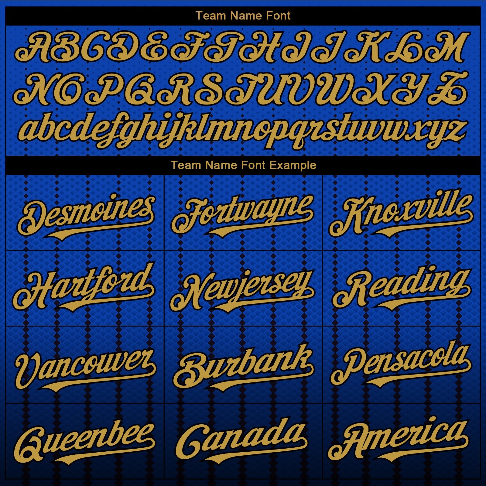 Custom Thunder Blue Old Gold-Black 3D Pattern Design Gradient Geometric Shape Authentic Baseball Jersey view 4