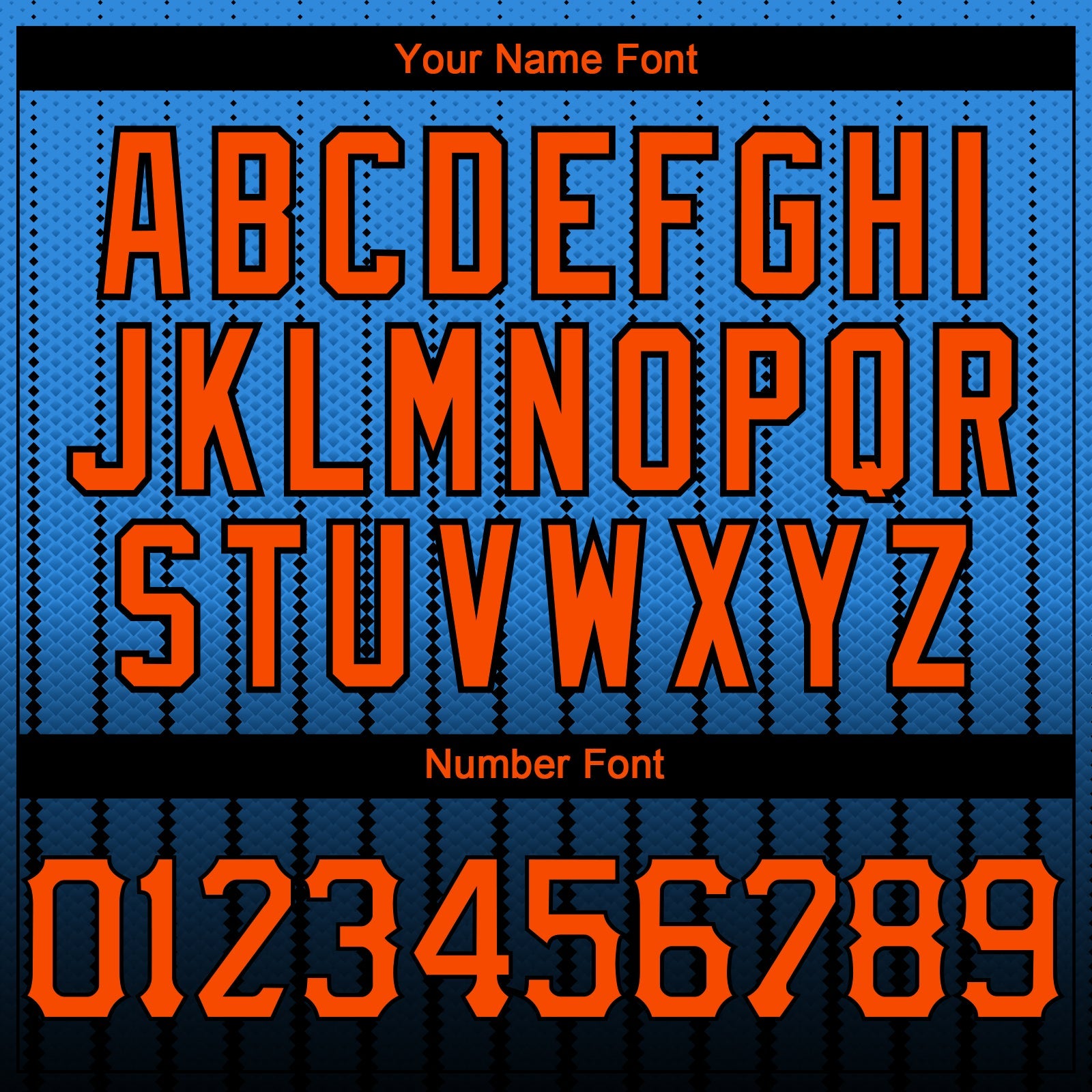 Custom Electric Blue Orange-Black 3D Pattern Design Gradient Geometric Shape Authentic Baseball Jersey view 5