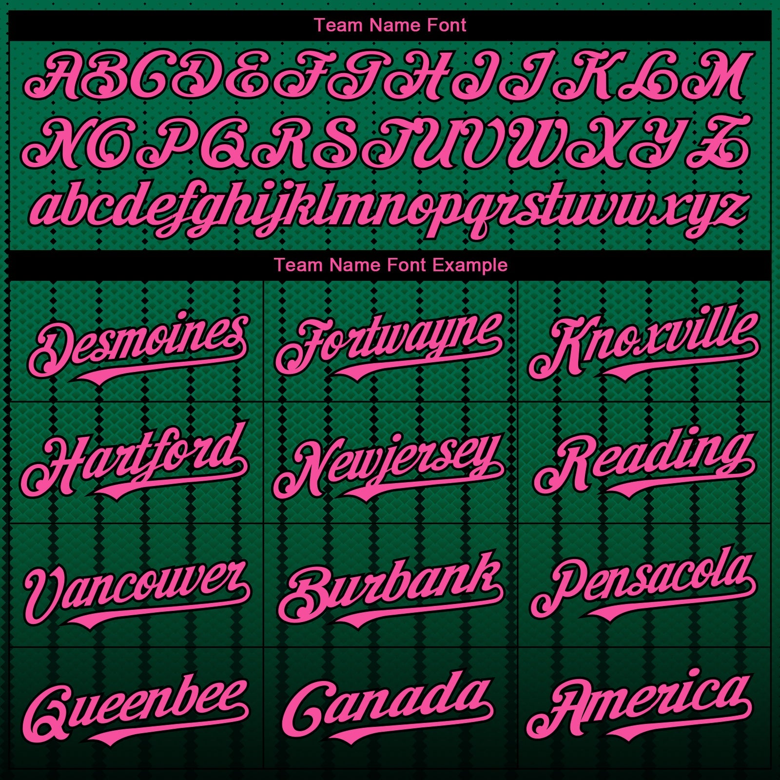 Custom Kelly Green Pink-Black 3D Pattern Design Gradient Geometric Shape Authentic Baseball Jersey view 4