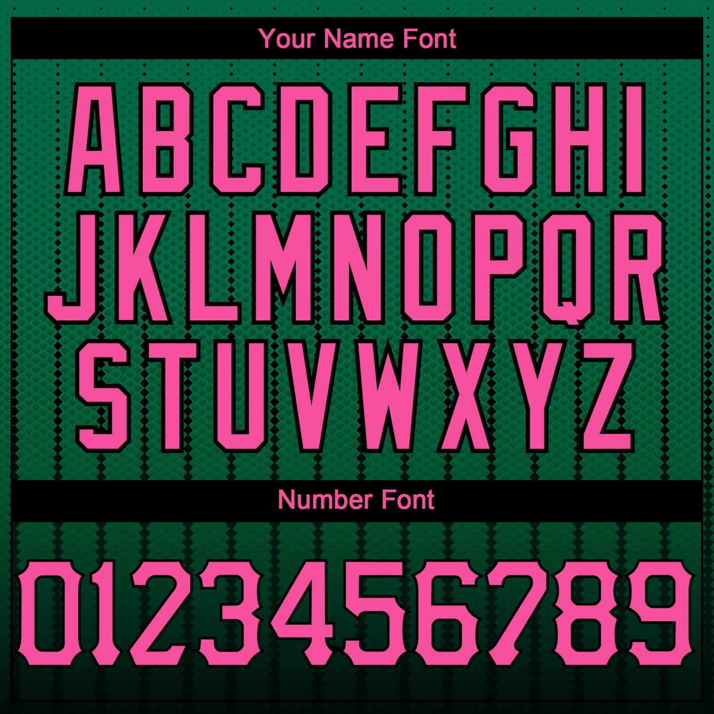 Custom Kelly Green Pink-Black 3D Pattern Design Gradient Geometric Shape Authentic Baseball Jersey view 5