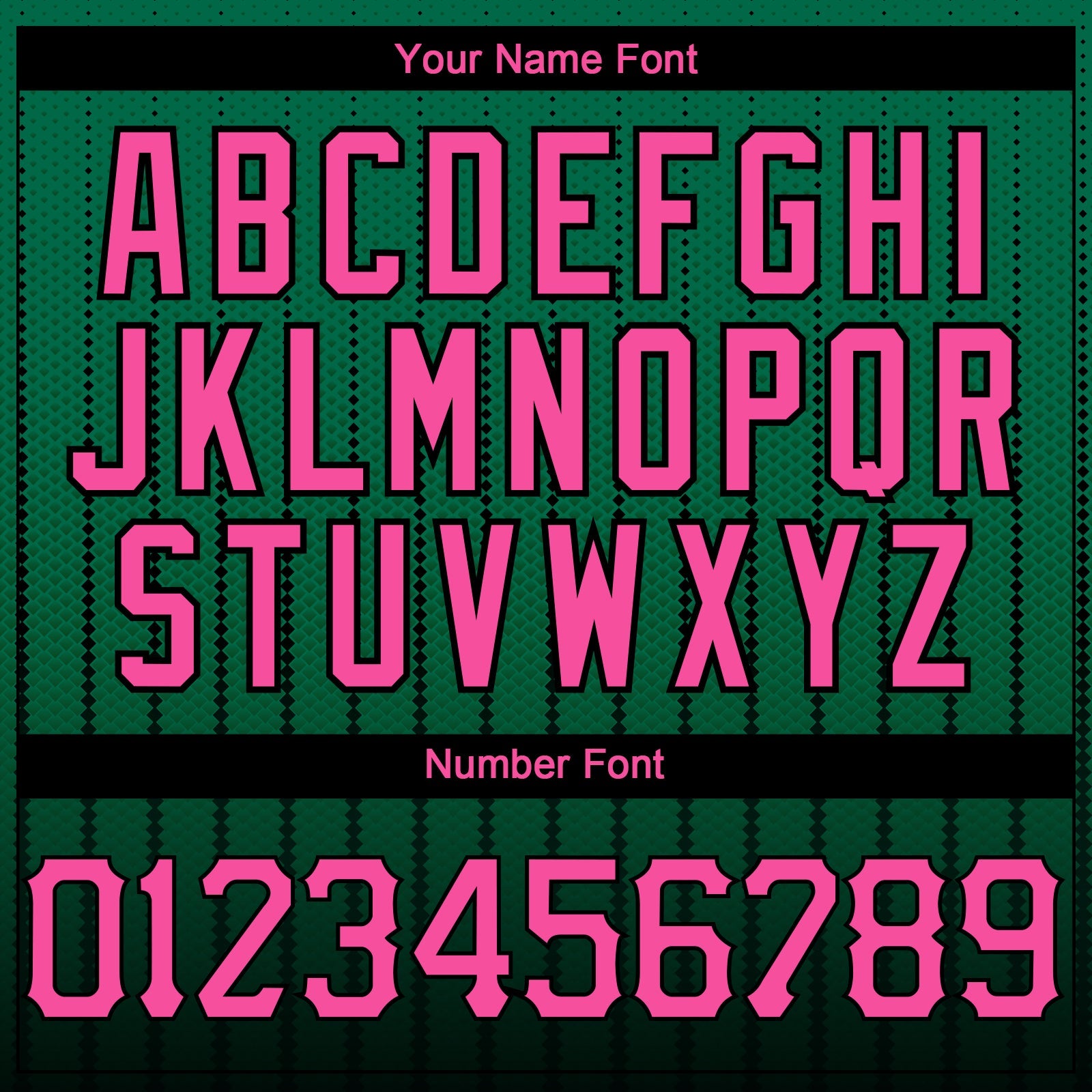 Custom Kelly Green Pink-Black 3D Pattern Design Gradient Geometric Shape Authentic Baseball Jersey view 5