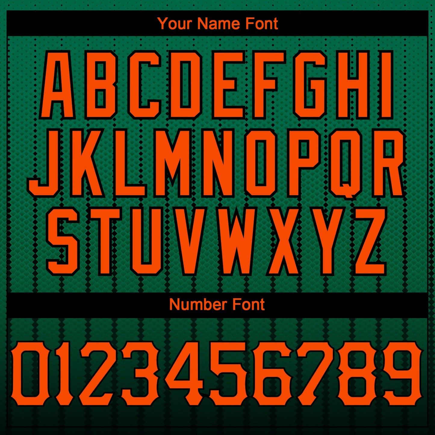 Custom Kelly Green Orange-Black 3D Pattern Design Gradient Geometric Shape Authentic Baseball Jersey view 5
