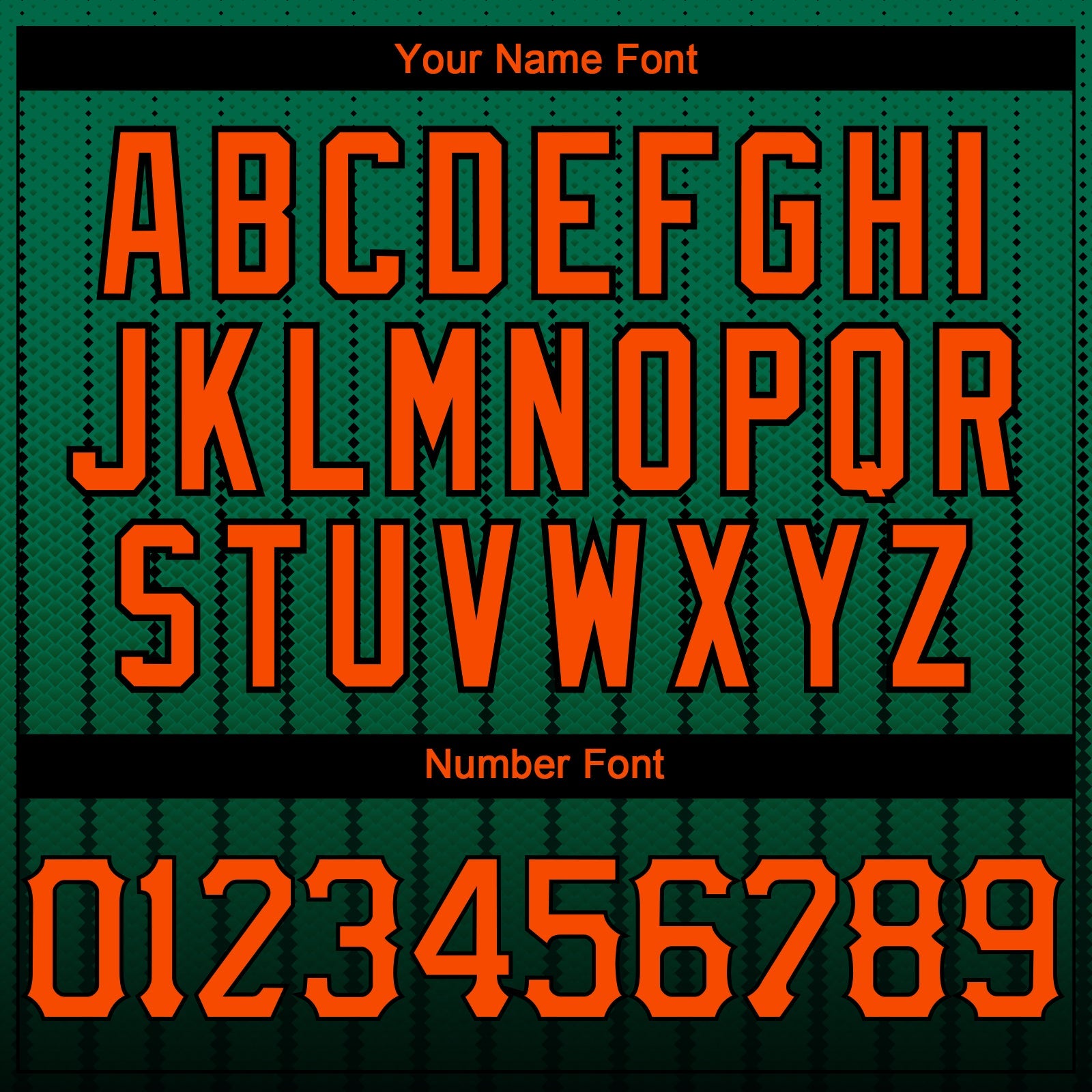 Custom Kelly Green Orange-Black 3D Pattern Design Gradient Geometric Shape Authentic Baseball Jersey view 5