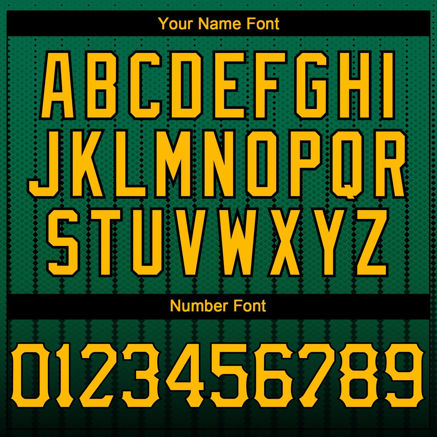Custom Kelly Green Gold-Black 3D Pattern Design Gradient Geometric Shape Authentic Baseball Jersey view 5