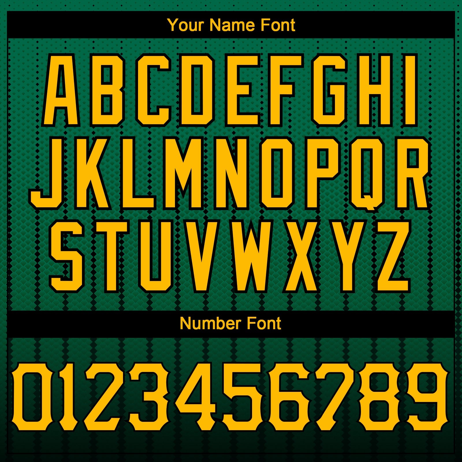 Custom Kelly Green Gold-Black 3D Pattern Design Gradient Geometric Shape Authentic Baseball Jersey view 5