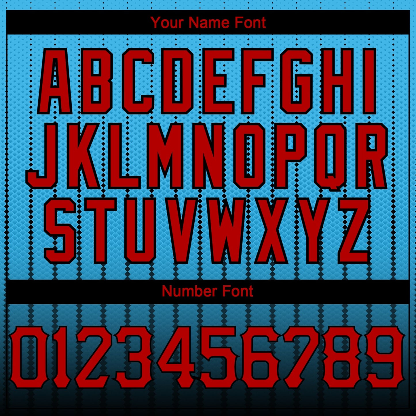 Custom Sky Blue Red-Black 3D Pattern Design Gradient Geometric Shape Authentic Baseball Jersey view 5