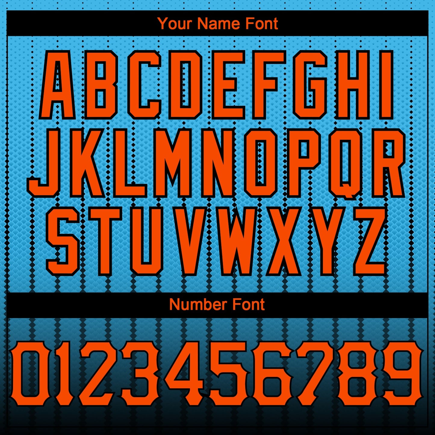 Custom Sky Blue Orange-Black 3D Pattern Design Gradient Geometric Shape Authentic Baseball Jersey view 5