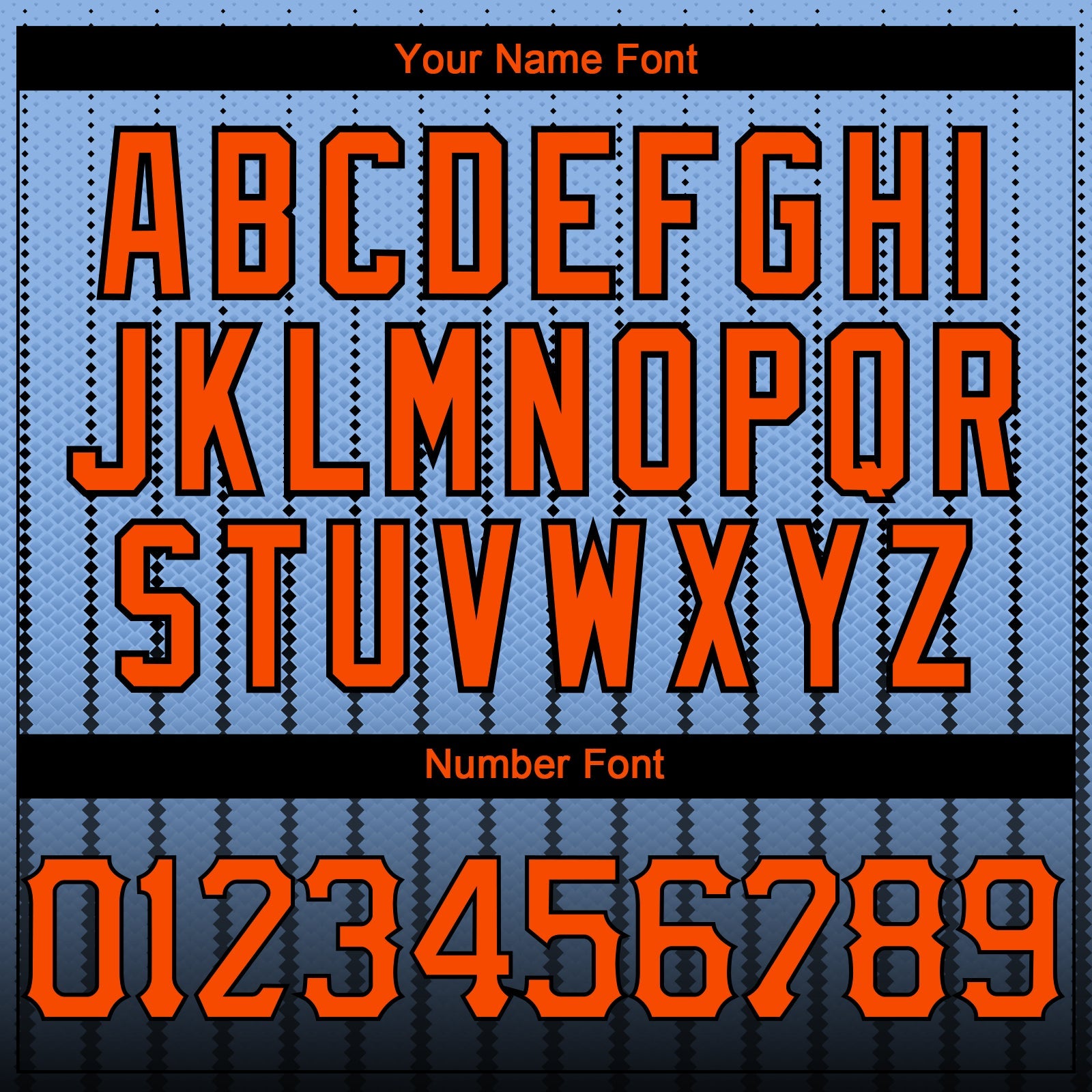 Custom Light Blue Orange-Black 3D Pattern Design Gradient Geometric Shape Authentic Baseball Jersey view 5