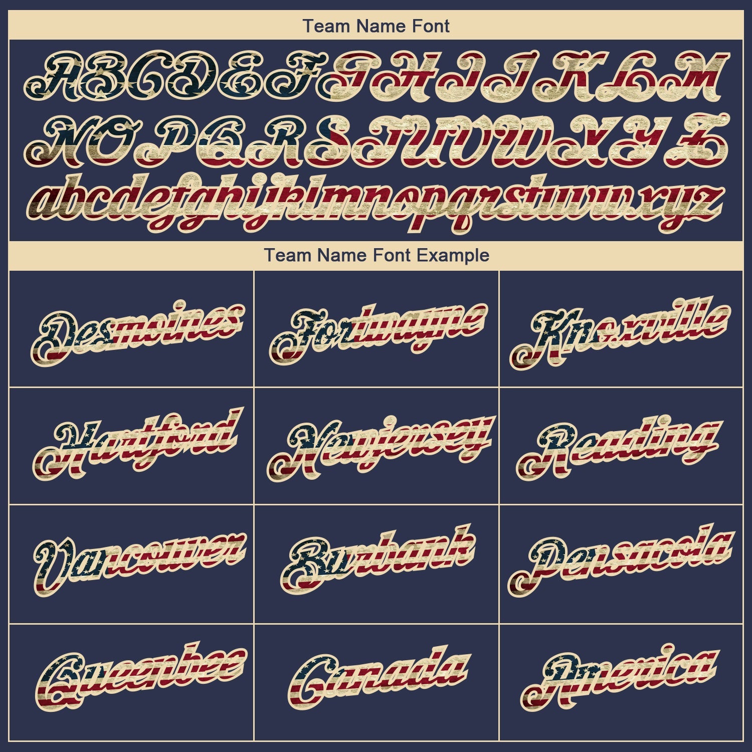 Custom Navy Vintage USA Flag-Cream 3D Pattern Design Gradient Style Twinkle Star Performance T-Shirt view 3